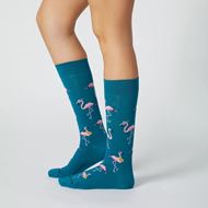 Foto de Calcetines Funky Flamingo Verdes Talla M