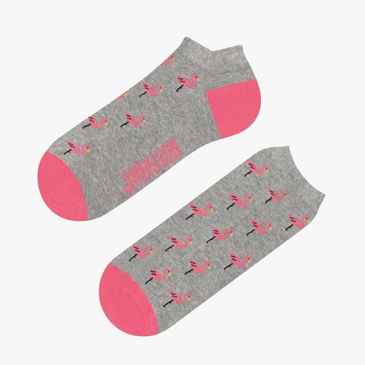 Foto de Calcetines Tobilleros Flamingo Grisis Talla M
