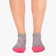 Foto de Calcetines Tobilleros Flamingo Grisis Talla M