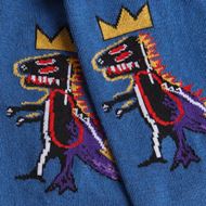 Foto de Calcetines Tobilleros Basquiat Pez Dispenser azul L