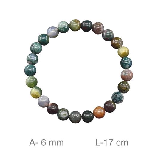 Foto de Pulsera piedra natural agata india 6mm