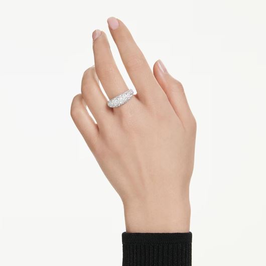 Foto de Anillo Sublima pavé baño rodio talla 55