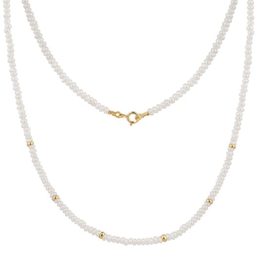 Foto de Gargantilla de perlas mini en oro amarillo 18kt