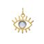 Foto de Colgante Ojo Nazar cabujón azul en oro amarillo 18kt