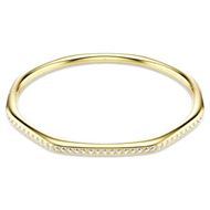 Foto de Brazalete Dextera, Forma octagonal, Talla redonda, Blanco, Baño tono oro