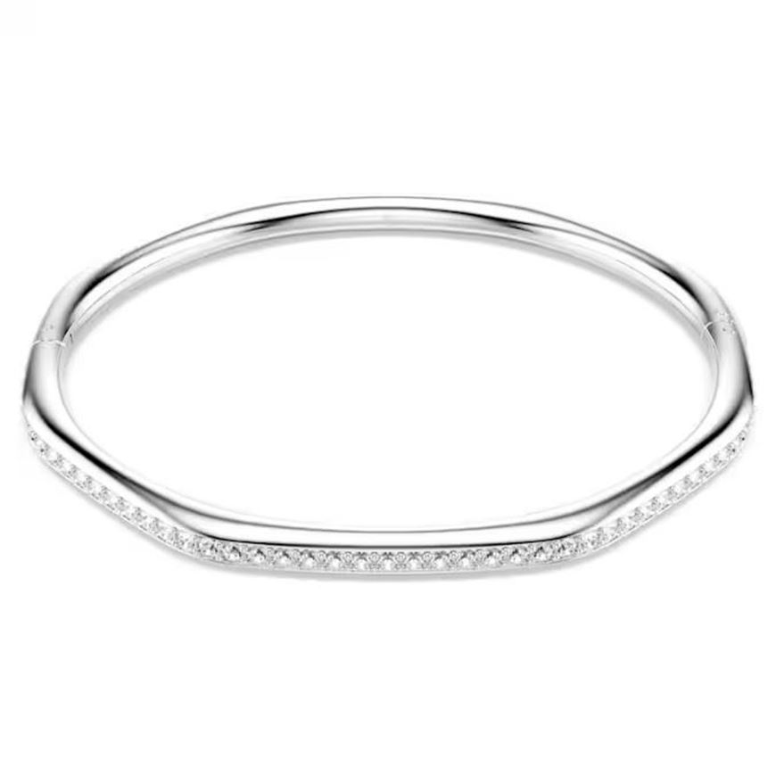 Foto de Brazalete Dextera, Forma octagonal, Talla redonda, Blanco, Baño de rodio