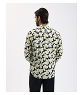Foto de Camisa manga larga estampado floral negro y amarillo