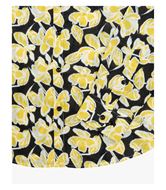 Foto de Camisa manga larga estampado floral negro y amarillo