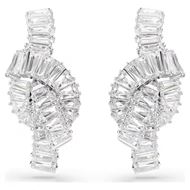 Foto de Pendientes Matrix nudo baño rodio, talla baguette