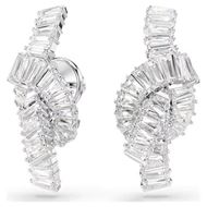 Foto de Pendientes Matrix nudo baño rodio, talla baguette