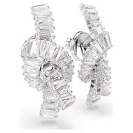 Foto de Pendientes Matrix nudo baño rodio, talla baguette