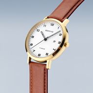 Foto de Reloj Bering Titanio baño oro pulido 34mm