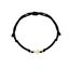 Foto de Pulsera 7 nudos negra Ancla de la suerte en oro amarillo 18kt