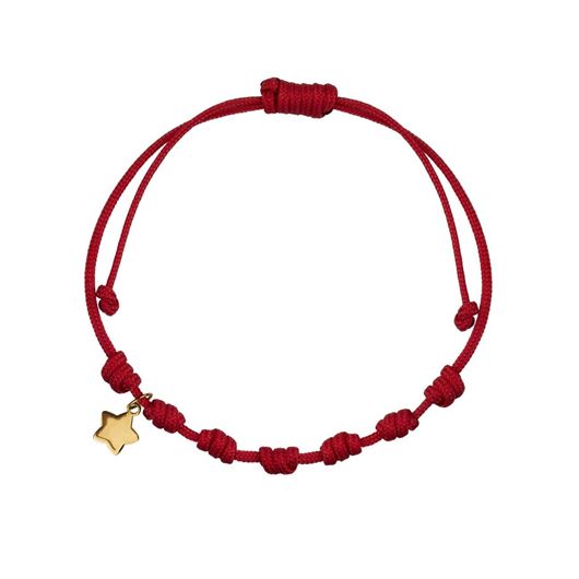 Foto de Pulsera 7 nudos Estrella 6mm en oro amarillo 18kt