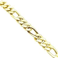 Foto de Pulsera de oro amarillo 18kt, eslabón programado 3x1 hueco, grosor 8,80mm