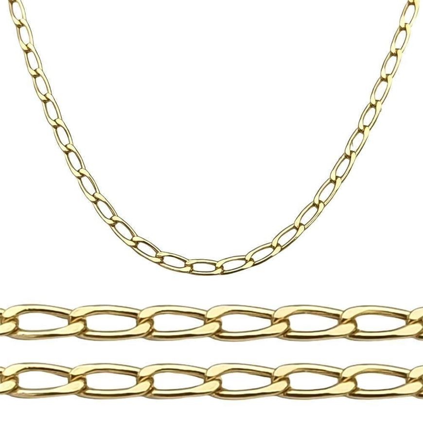 Foto de Cadena oro amarillo 18kt, eslabón bilbao, grosor 1,70mm, longitud 50cm