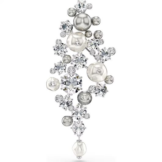 Foto de Broche Constella cristales talla redonda y perlas 