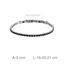 Picture of Pulsera acero rievere con circonitas negras