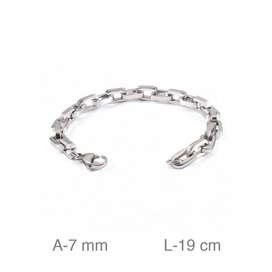 Foto de Pulsera acero eslabones 7mm