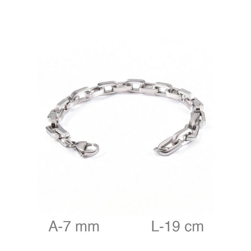 Foto de Pulsera acero eslabones 7mm