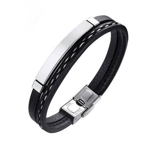 Foto de Pulsera de acero y piel