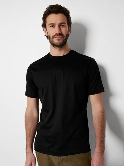 Foto de Camiseta manga corta cuello redondo negra