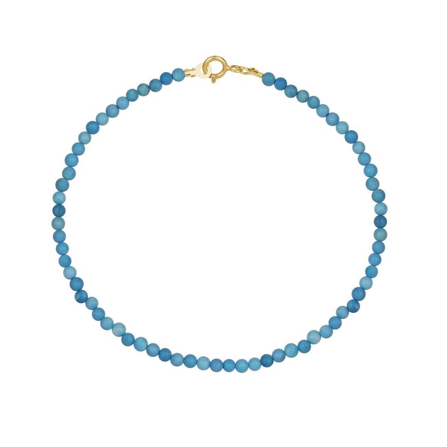 Foto de Pulsera Chic Howlitas turquesas en oro amarillo 18kt 16cm