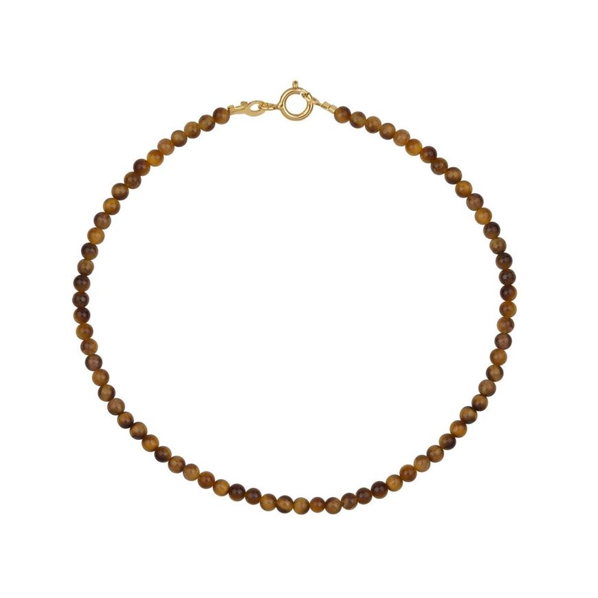 Foto de Pulsera Chic Ojo de tigre en oro amarillo 18kt 16cm