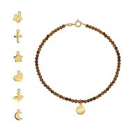 Foto de Pulsera Chic Ojo de tigre en oro amarillo 18kt 16cm