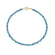 Foto de Pulsera Chic Howlitas turquesas en oro amarillo 18kt  18cm