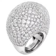 Foto de Anillo de cóctel Sublima Grande, Blanco, Baño de rodio