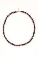 Foto de Collar Tuttifruti en Jaspe Rojo, Lapislázuli, Regalitas, Aventurinas, Obsidianas y Cornalinas