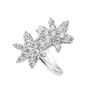 Foto de Sortija de oro blanco 18 kilates y diamantes