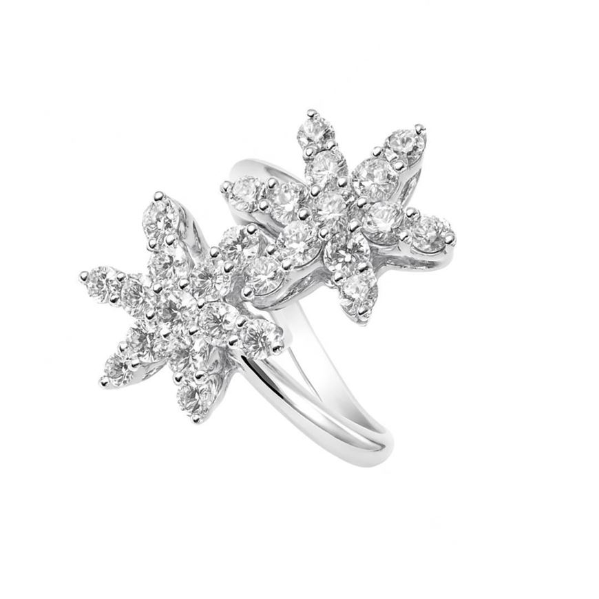 Foto de Sortija de oro blanco 18 kilates y diamantes