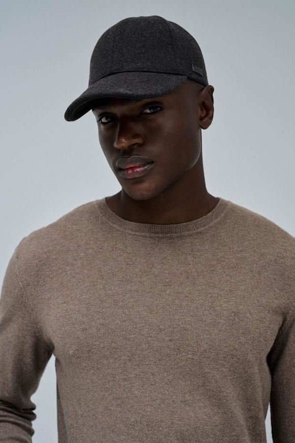 Foto de Gorra de lanilla gris
