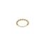 Foto de Anillo Hoops plata baño oro bolitas