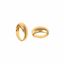 Picture of Anillo de plata con baño oro redondo liso