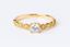 Foto de Anillo de oro amarillo 18kt y circonitas blancas