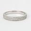 Foto de Anillo de oro blanco 18kt y circonitas blancas 