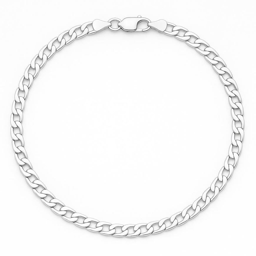 Foto de Cadena de oro blanco 18kt, 60cm lontitud