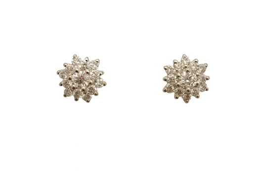Foto de PENDIENTES ORO BLANCO 18 KTES CON CIRCONITAS