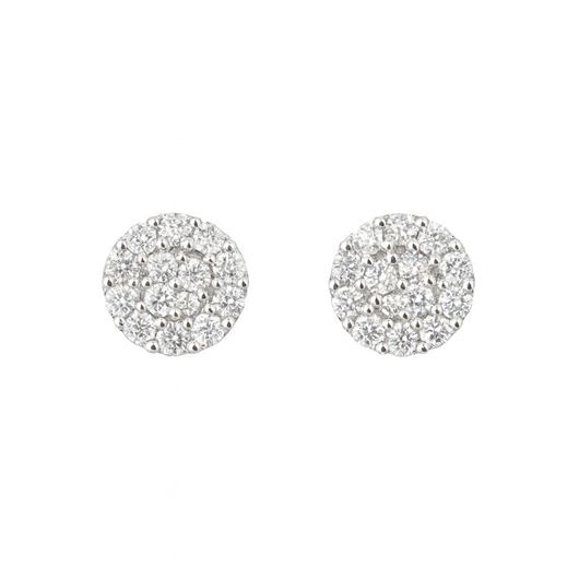 Foto de PENDIENTES ORO BLANCO18 KTES