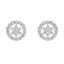 Foto de Pendientes de oro blanco 18kt y circonitas blancas