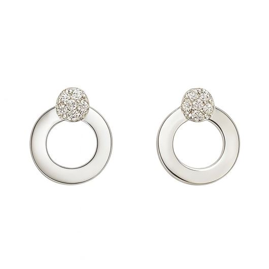 Foto de PENDIENTES ORO BLANCO 18 KTES CON CIRCONITA 
