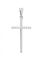 Foto de Cruz de oro blanco 18kt y circonitas blancas