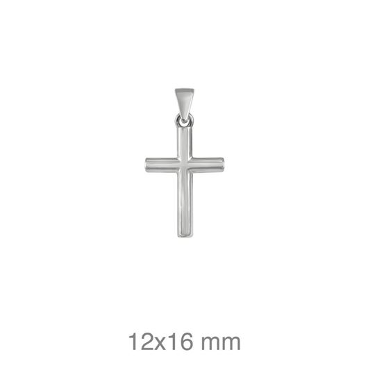 Foto de Colgante Cruz de plata lisa
