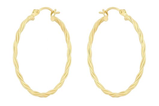 Foto de Pendientes aros de oro amarillo 18kt, mm diámetro