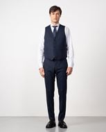 Foto de Chaleco de Vestir Azul Royal para Hombre Slim Fit