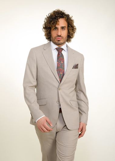 Foto de Traje Slim Fit color tostado para hombre