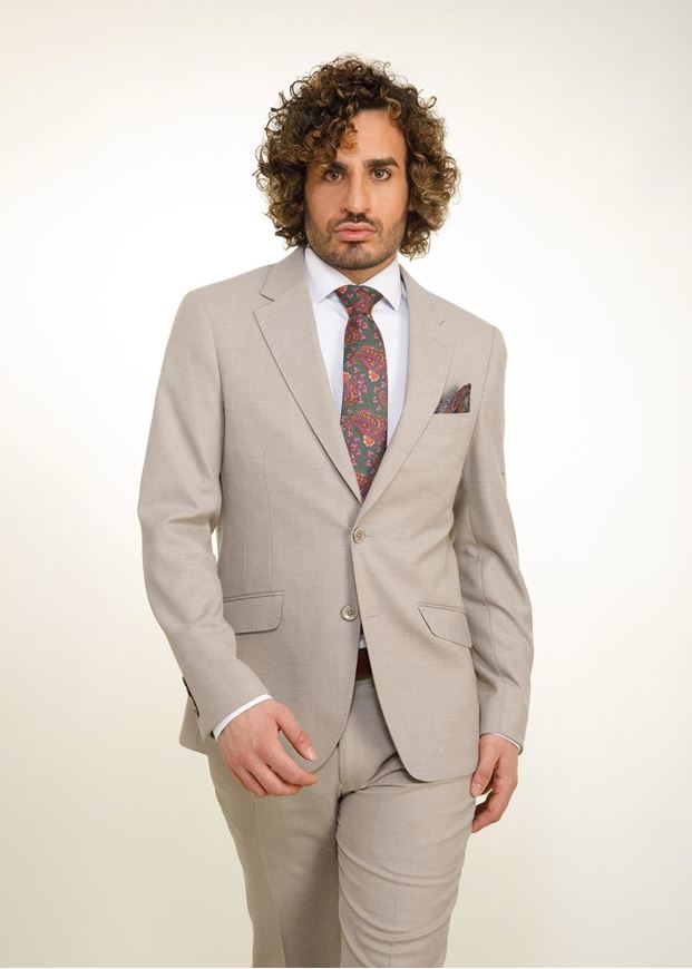 Foto de Traje Slim Fit color tostado para hombre